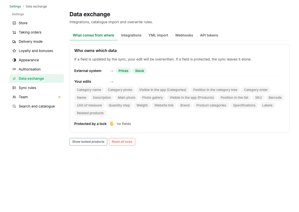 Data exchange