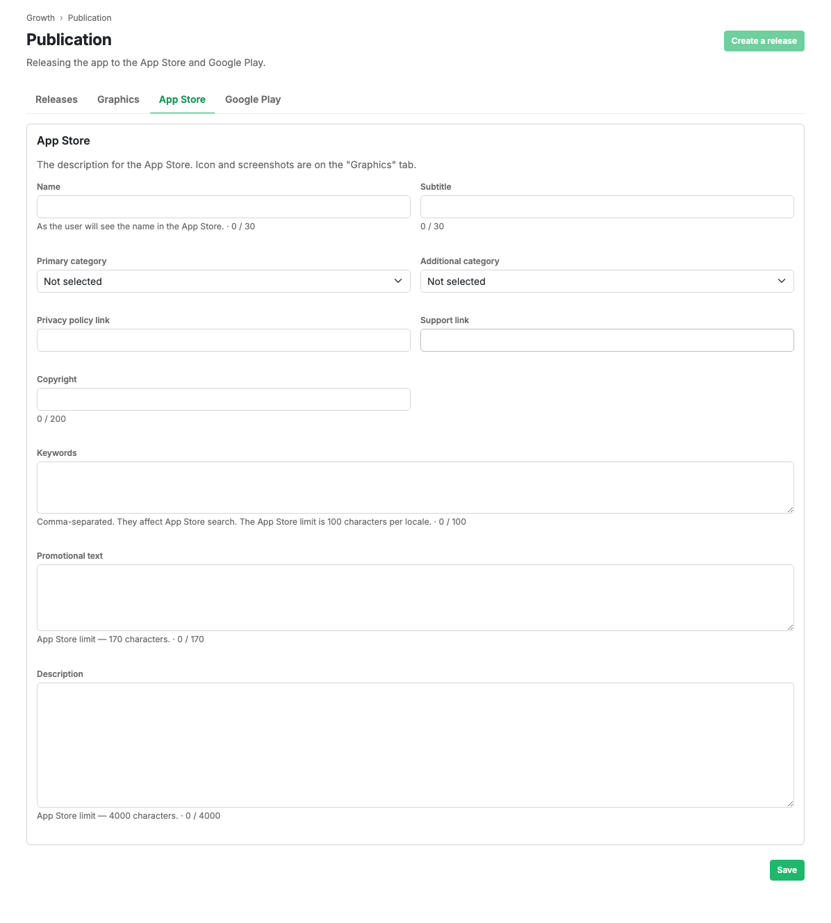 App Store details